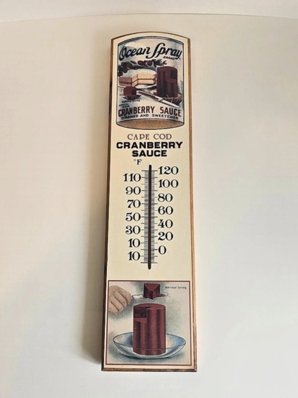 Ocean Spray Cranberry Sauce Advertising Wall Thermometer Bristol Craft